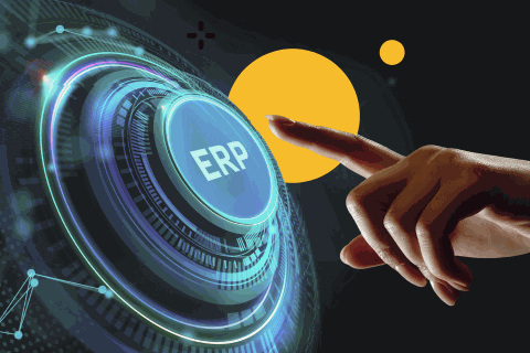 Grafika reprezentująca wdrożenie ERP
